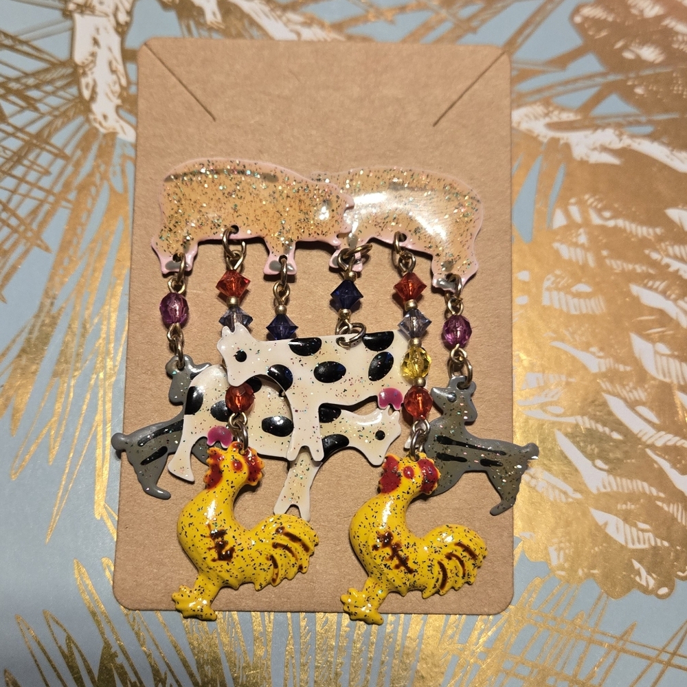 Farm Animal Earrings